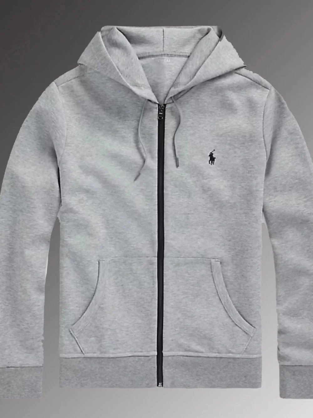 Polo Ralph Lauren Men's Zip Up Hoodie Sweatshirt Gray Size XL